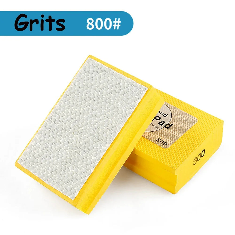 Professinal 1-7Pc Diamond Hand Polishing Pad Marble Stone Ceramic Abrasive Sanding Disc Tile Glass Abrasive Grind Block Polisher