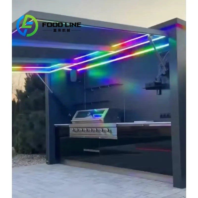 Custom-Designed Modern Small Outdoor Modular Kitchen Prefabricated Mobile Container House