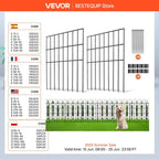 SucceBuy Garden Fence No Dig Fence Animal Barrier Fence Underground Decorative Garden Fencing with 1.5 in Spike Spacing for Yard