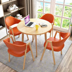 Small Round Conference Table Set for 4