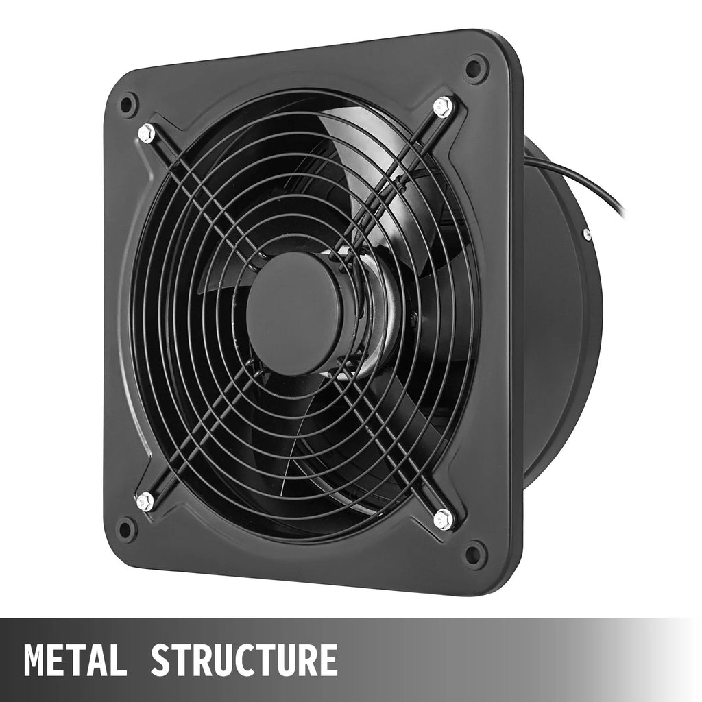SucceBuy Commercial Industrial Ventilation Extractor Exhaust Fan 10" 12" Air Blower High Speed Low Noise for Workshop Warehouse