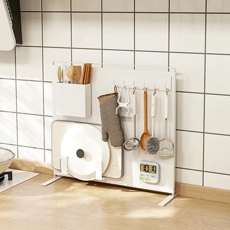 Magnetic Wall-Mounted Storage Shelf Adjustable Kitchen Spice Rack Organizer Freely Combined Countertop Storage for Kitchen Essen