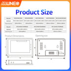 MUNEO  4.3 7 10 inch LED Touch Screen for PLC Ethernet Touch Panel HMI Touch Screen Support USB Flash Disk USB Ethernet Download