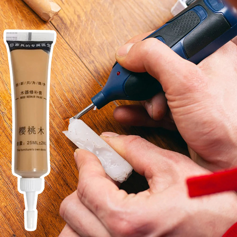 25g Wood Paint Repair Paste Scratches Cracks Restoring Cream For Wardrobes Desks Wooden Floors Wood Repair Wood Stain