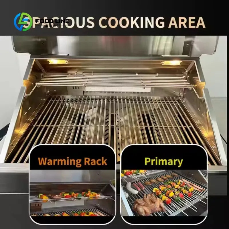 Customized Anti Insect Stainless Steel Outdoor Kitchen with Shed Modular Sink Outdoor Kitchen BBQ Pod for Garden