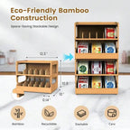 Pantry Organizer Pet Can Organizer for Pantry, Organizer, 2 Tier Stackable Can Storage Rack Ideal for 36 Human and Pet Food Cans