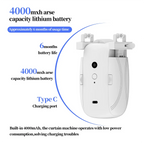 Smart Curtains Robot T/U-Rail Tracks Automatic Curtain Opener Remote Control Curtain Motor