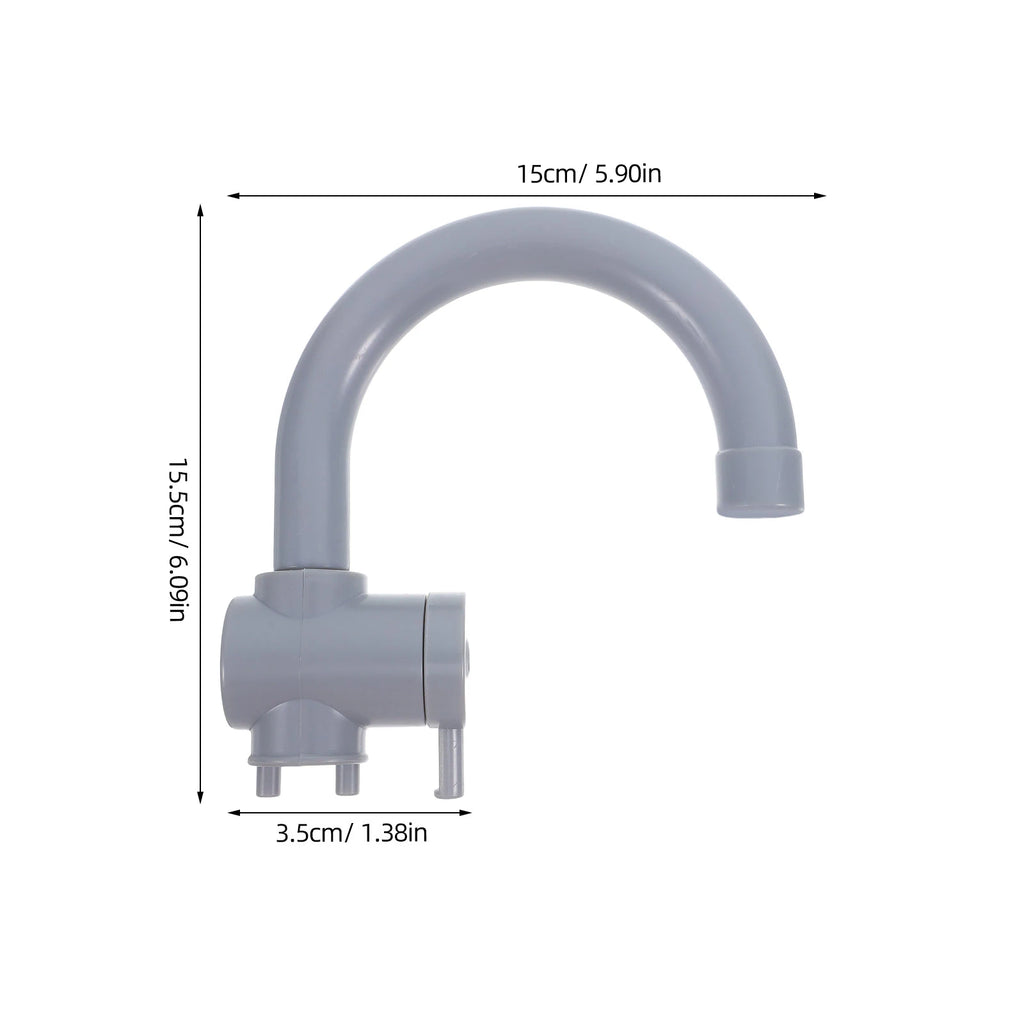 2Pcs Fun Game Faucet Kitchen Sink Toy Accessories Children's Playset Role Playing Kitchen Faucets Kids Pretend Fake Plaything