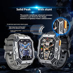 Men's Rugged Smart Watch 2.13" AMOLED HD Touch Screen Heart Rate Monitor 10M Waterproof 1000mAh Compass Outdoor Sports Watch