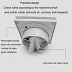 4Inch High Speed Exhaust Fan Toilet Kitchen Bathroom Hanging Wall Wind
