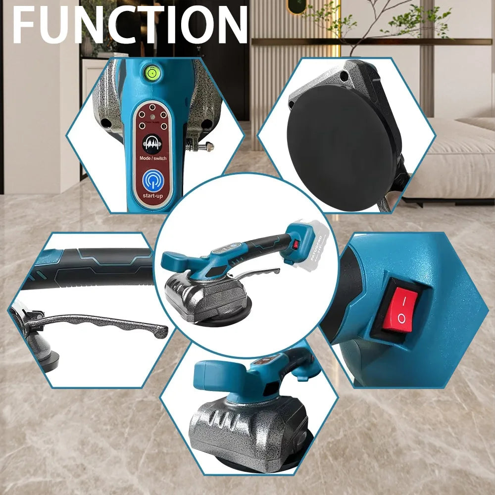 Cordless Automatic Tile Tiler 5 Vibrations Laying Vibrating Tool Tile Leveller Floor Leveling Power Tool For Makita 18V Battery