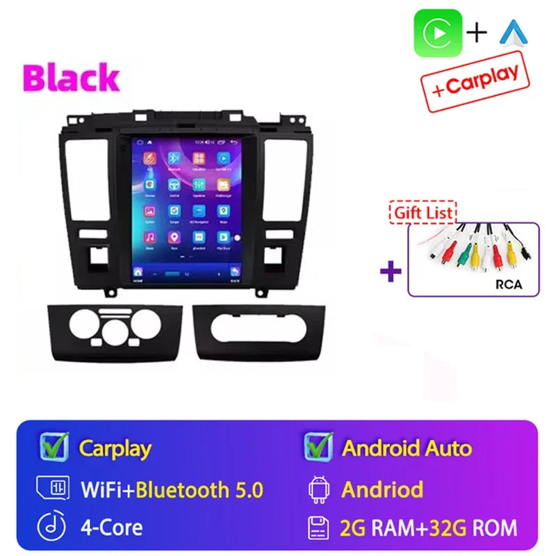 For Nissan Tiida Versa 2004 2005 - 2013 for Tesla Style 9.7" Android 15 Car Android auto Wireless Carplay Radio GPS Navi NO DVD