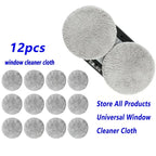 DIVEDEER 12 pcs Window Cleaner Rags Vacuum Cleaner Rags Electric Window Cleaner Round Rags
