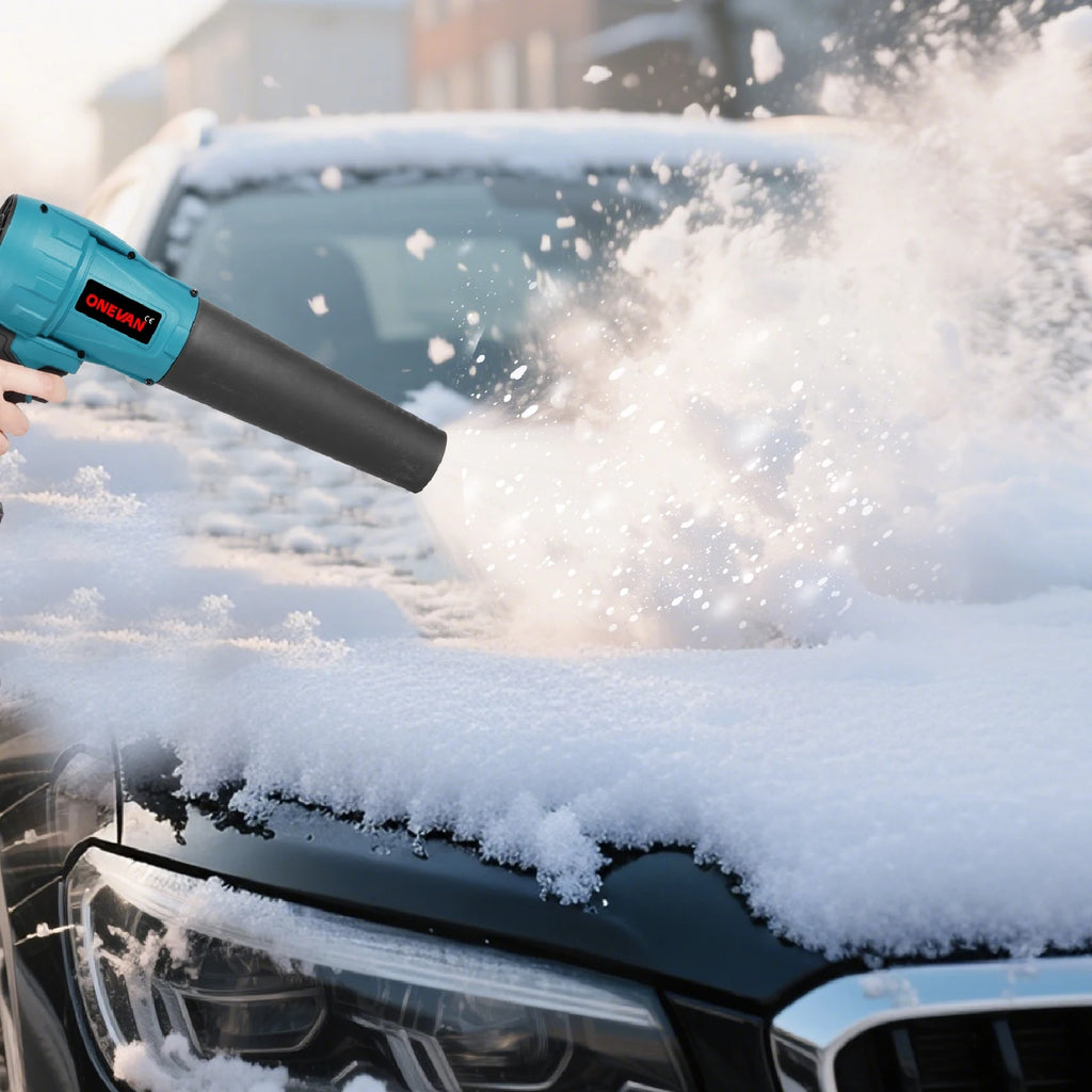 ONEVAN Brushless Electric Turbo Blower Jet Fan 3500W 300000RPM Nozzle Leaf Blower Dust Blowing Tool For Makita 18V Battery Pin