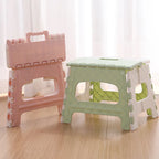 Popular Foldable Plastic  Bathroom Lightweight  Step Stool  Storage Chair