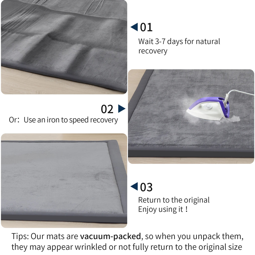 Large Coral Velvet Solid Carpet - Living Room, Bedroom & Sofa Floor Mat | AlluCanFind