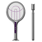 2-in-1 Mosquito Killer Lamp Multifunctional Angle Telescopic Mosquito Swatter Rechargeable Mosquito Swatter Electric Fly Swatter