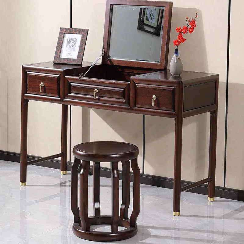 Stool Box Girl Dresser Eithe Drawers Luxury Brown Women Wooden Dressing Table Storage Living Room Comoda Pra Quarto Furniture