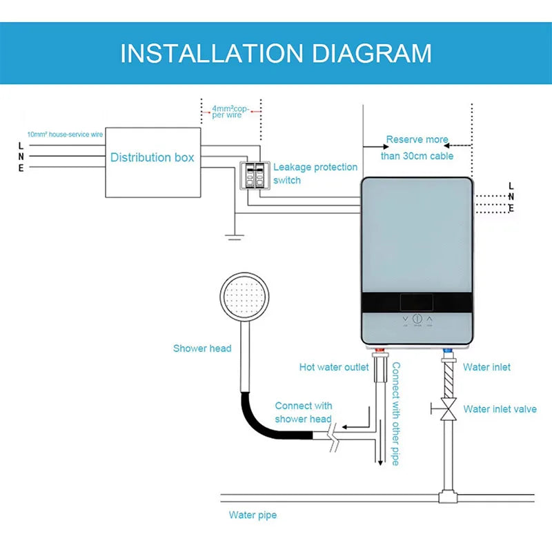 Constant temperature shower water heater household instant electric water heater kitchen kitchen treasure small rapid heating
