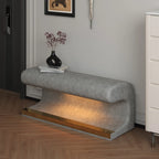 38.19 "storage Ottoman Bench, Bedroom End Bench, Velvet Padded Storage Bench With Buttons, Security Hinges And Storage Bench