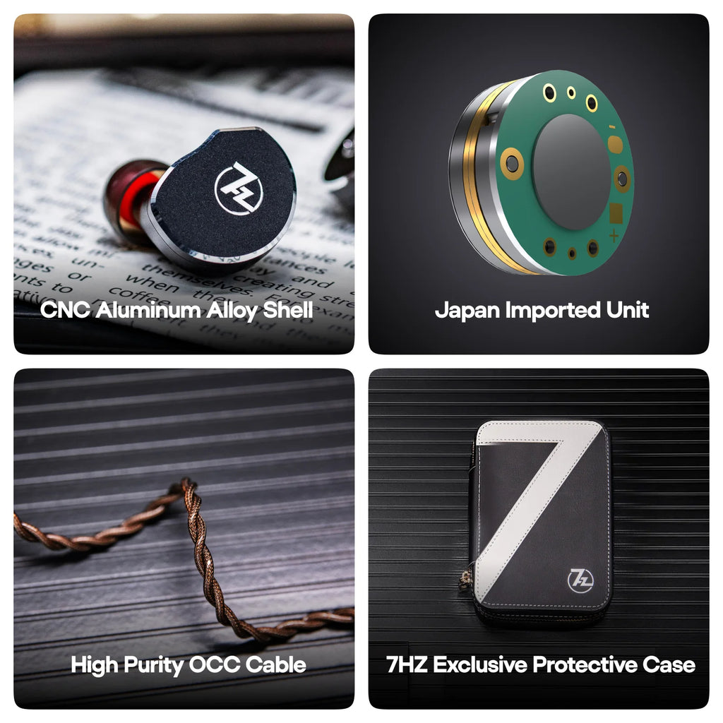 Pre -order 7Hz x Crinacle: Diablo/Divine Planar Magnetic Driver In-Ear Monitors with Premium Aluminum Shells & Detachable Cable