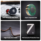 Pre -order 7Hz x Crinacle: Diablo/Divine Planar Magnetic Driver In-Ear Monitors with Premium Aluminum Shells & Detachable Cable