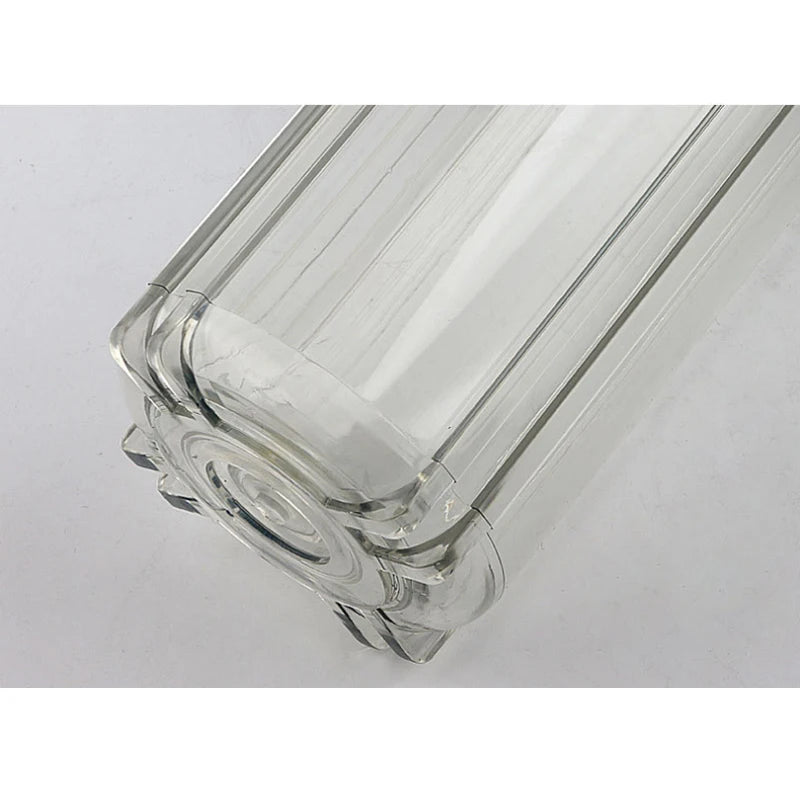 20 inch transparent filter bottle 1/2'' Plastic mouth 19mm rubber ring leakproof Explosion-proof water purifier filter shell