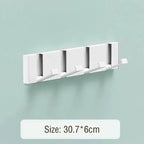 Foldable Coat Rack Wall Hanger Shelves Steel Shelf Behind Door Hooks Clothes Organizer Towel Rack Key Storage Bathroom Furniture