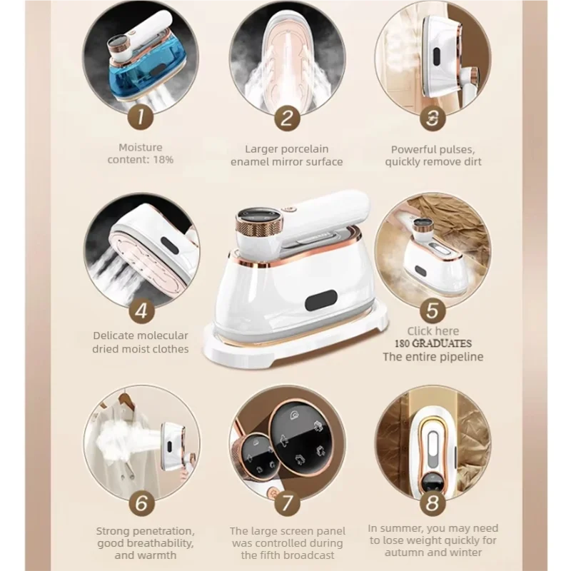 1200W new handheld hanging iron four temperature foldable small portabl