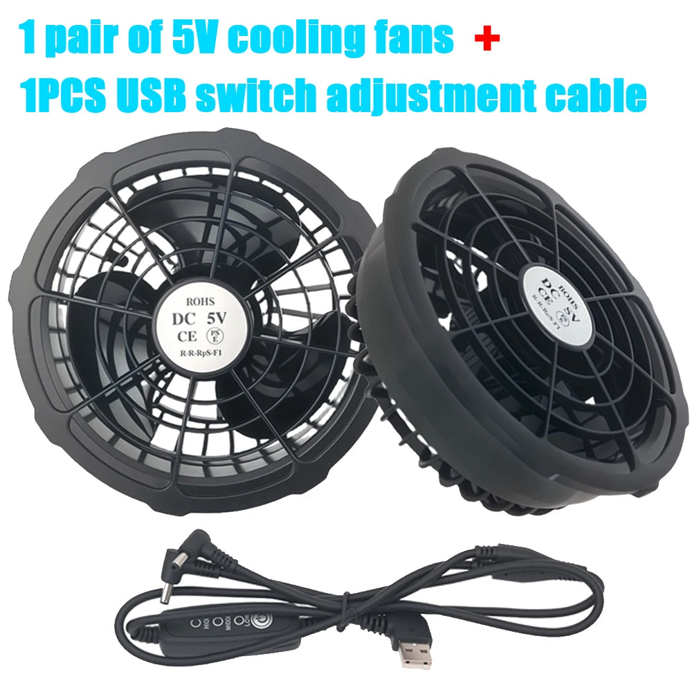 5V Cooling Fan for Air Conditioner Cooling Vest Jacket Air Conditionin