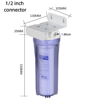 10-inch whole house single-stage water filter pp cotton gradient precipitation kitchen front water purifier 1/41/2'' water inlet