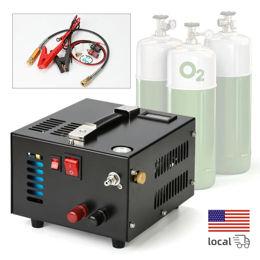 12V 110V 220V Refilling Air Compressor 300bar 4500Psi 30Mpa For Hunting Diving Air PCP Pump Car Pump Compressor Motorcycle Tyre
