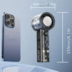 New Mini Neck Fan 100 Speed AI Cooling, 2000mAh Battery, Handheld & De