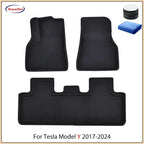 For Tesla Model Y 2017-2024 and Model 3 2021-2025 Highland All Weather Floor Mats Trunk Liners Full Protection Car Accessories