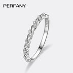 Moissanite Wedding Ring for Women - 925 Sterling Silver Twisted Design GRA Lab Diamond Jewelry | AlluCanFind