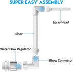 Swimming Pool Waterfall Fountain Kit PVC Feature Water Spay Pools Spa Decorations Easy Install Swimming Pool Accessories
