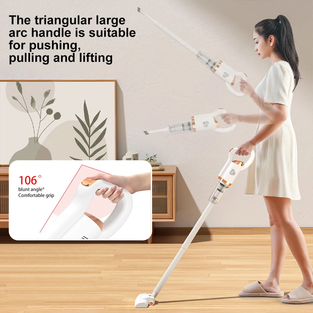 8500PA Vacuum Cleaner Portable Wireless Vacuum Cleaner Car Use 120W Large Suction USB Rechargeable Cordless Home Vacuum Cleaner