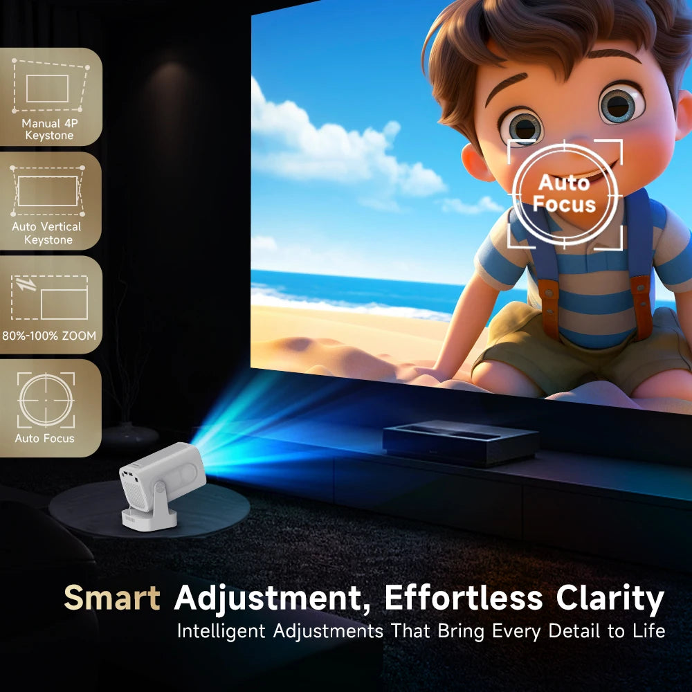 Magcubic HY310 Auto Focus Mini Projector - 1080P Native 4K, 330 ANSI, Android 11, WiFi6, BT5.4, Outdoor w/ Air Mouse | AlluCanFind