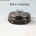 High Quality Miniature Wooden Round Base Figurines Vase Flower Pot Sorting Table Display Stand Tea Sets Pedestal Plant Shelves