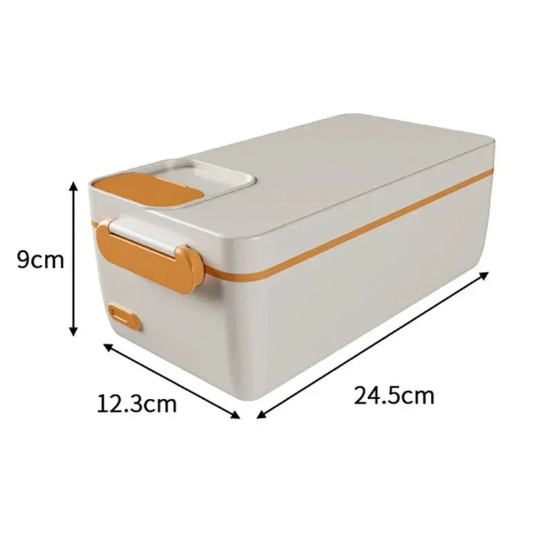 1L Portable USB Electric Lunch Box Rechargeable Heated Unplugged Rice Cooker Office Lunch Box Camping Heated Insulated Lunch Box