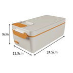 1L Portable USB Electric Lunch Box Rechargeable Heated Unplugged Rice Cooker Office Lunch Box Camping Heated Insulated Lunch Box