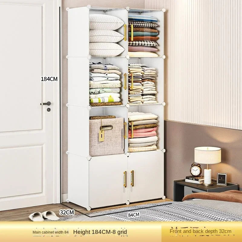 NEW Wardrobe Clothes Cabinets Dressers Cube Storage Locke Closet Plastic Collapsible Sturdy Home Bedroom Foldable Furniture