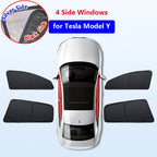 For Tesla Model 3 Highland 2024 Sunshade Accessories Silver Thick Sun Shade Tesla Model Y Juniper 2025 Window Windshield Shading