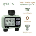 Eshico HCT-326 Super Timing 2-Outlet Water Timer Precisely Watering Up Outdoor Automatic Irrigation Fully Adjustable Program