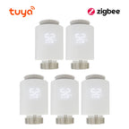 Tuya Zigbee 3.0 Thermostatic Valve Radiator Actuator Valve Zigbee Thermostatic Radiator Valve Head Temperature Controller Alexa