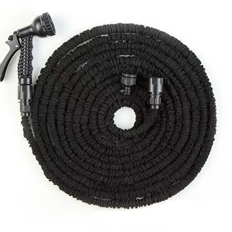 25FT-200FT Garden Hose Expandable Flexible Hose Courtyard Daily Irrigation Tool High Pressure Car Wash Clean Water Gun