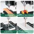 Mini Bench Drill Press Stand Variable Speed Portable Electric Benchtop Drilling Machine Precise Drill Workbench