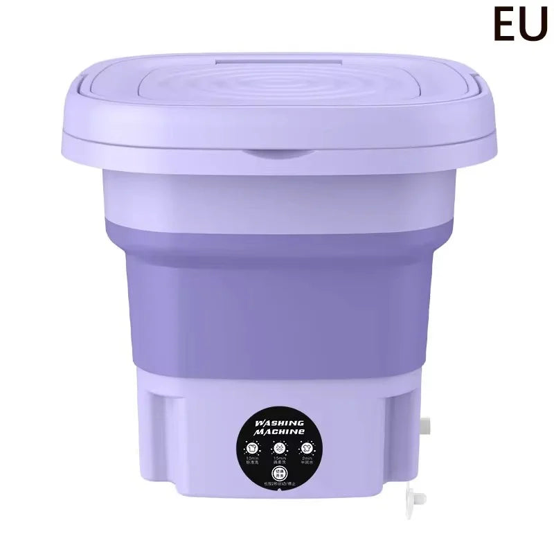 Mini Folding Portable Washing Machine 8L Socks Underwear Panties Retra