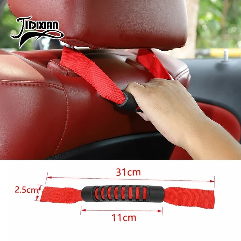 JIDIXIAN Car Seat Headrest Grab Handle for Jeep for Dodge for Ford F150 for Jimny for Chevrolet for GMC for Chrysler for 4Runner