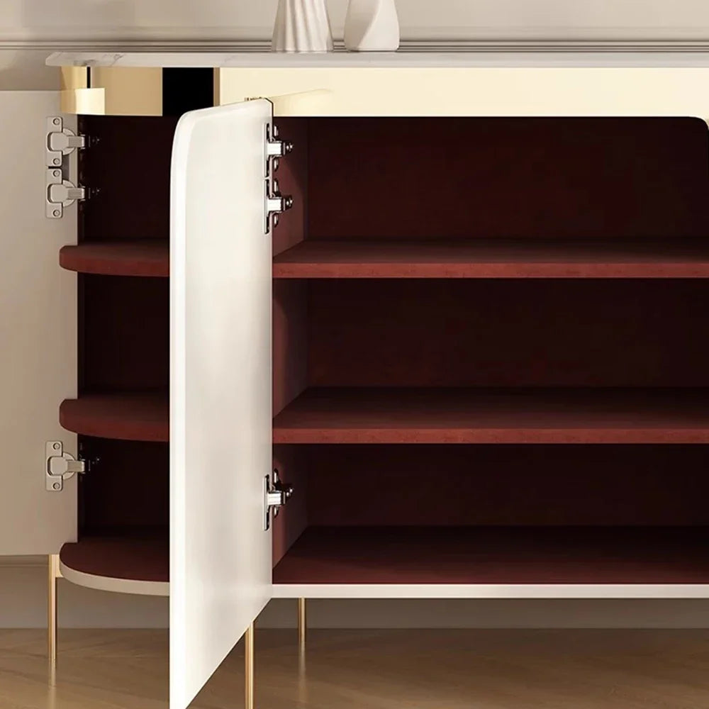 Multifunctional storage dining side cabinet Italian simple exquisite living room cabinet high foot design home furniture